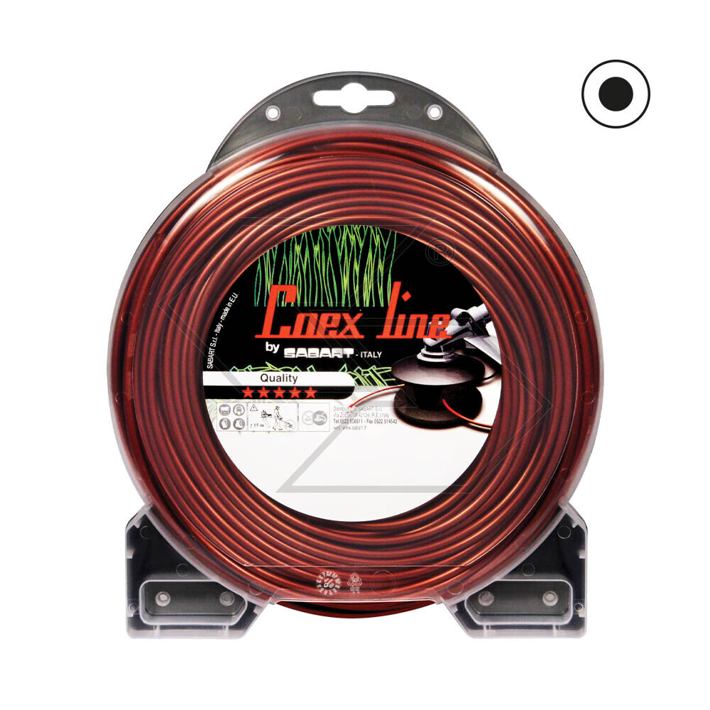 Filo per decespugliatore Coex Line - Ø 2,5 mm x 75 m - Tondo - Valva Filo per decespugliatore Coex Line - Ø 2,5 mm x 75 m - Tondo - Valva