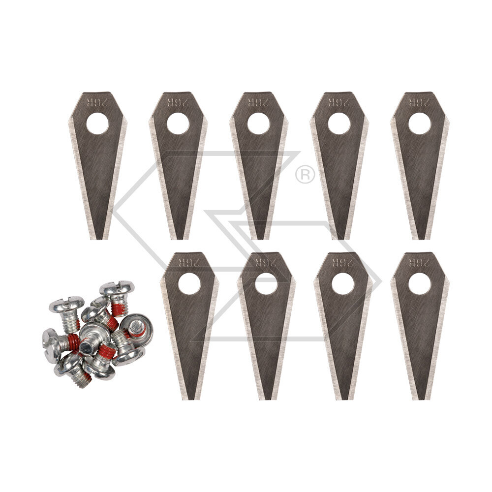 Kit 9 Blades + Bosch Indego Robot Screws Kit 9 Blades + Bosch Indego Robot Screws
