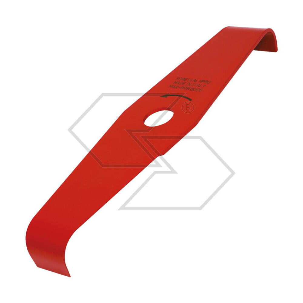 Disco 2 denti ricurvi Mulching in acciaio HARDOX 300X25,4X3