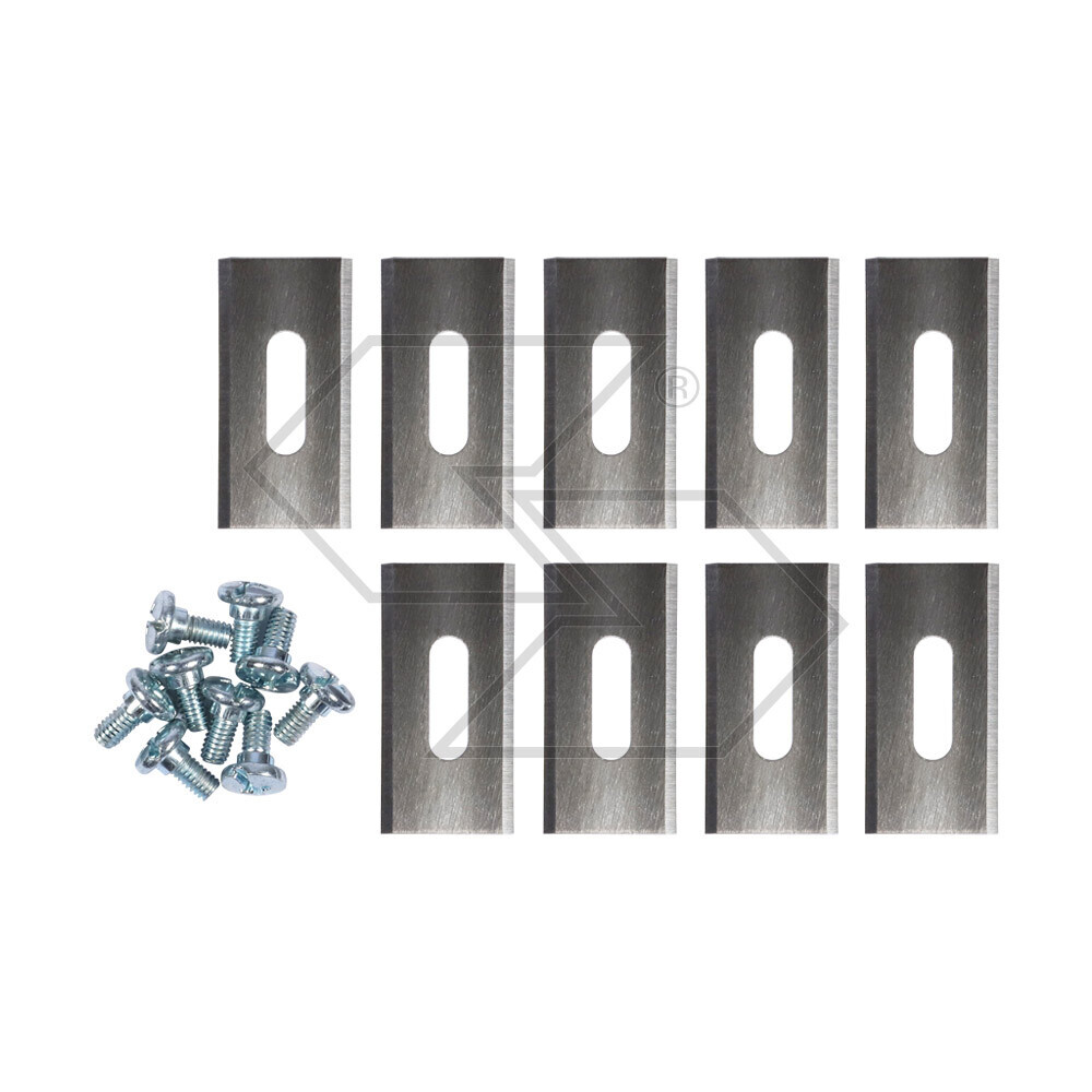 Kit 9 lame + viti adattabili a robot Husqvarna 38,8 X 18,5 X O,63