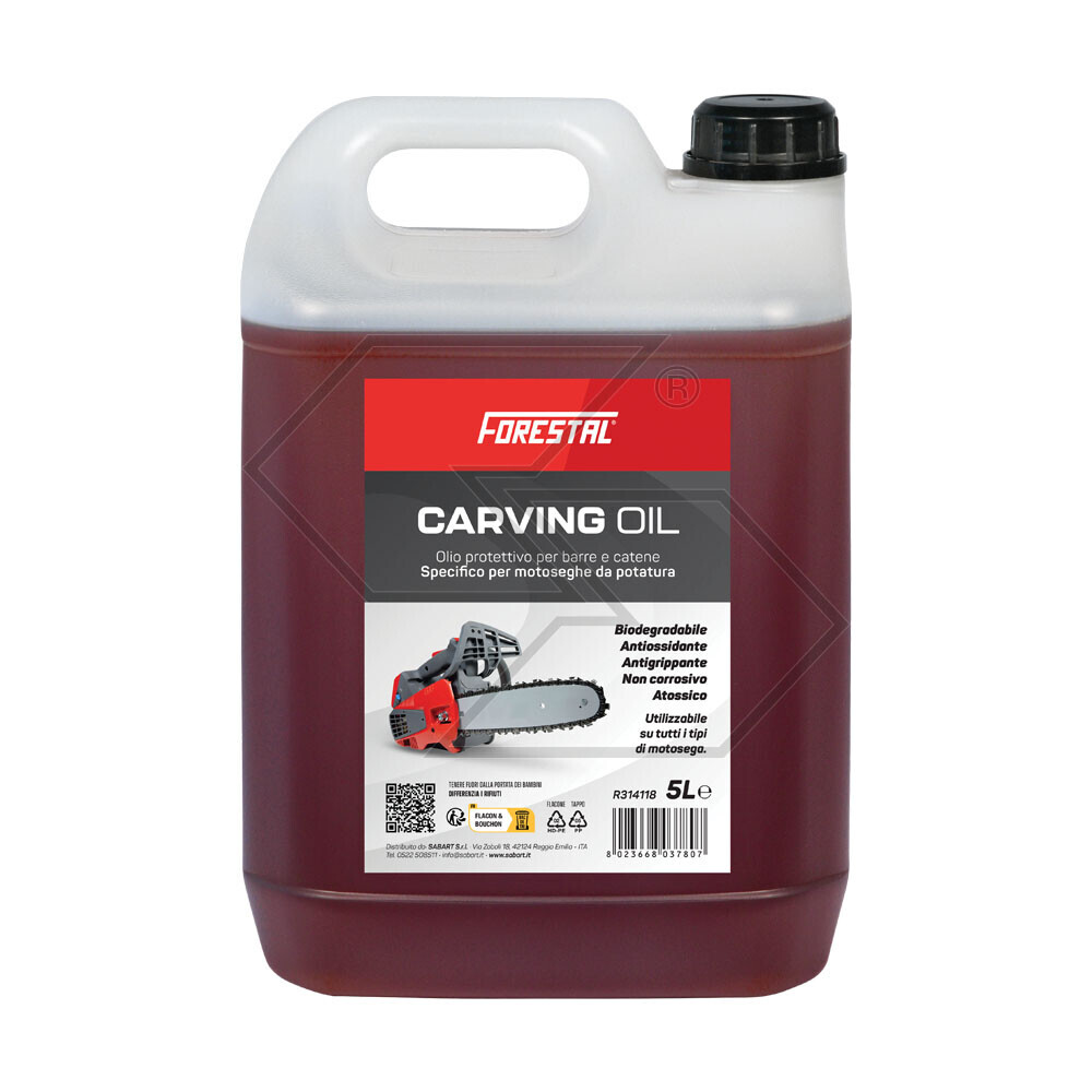 Protective Carving Oil For Chainsaw Chain - 5 Liters Protective Carving Oil For Chainsaw Chain - 5 Liters