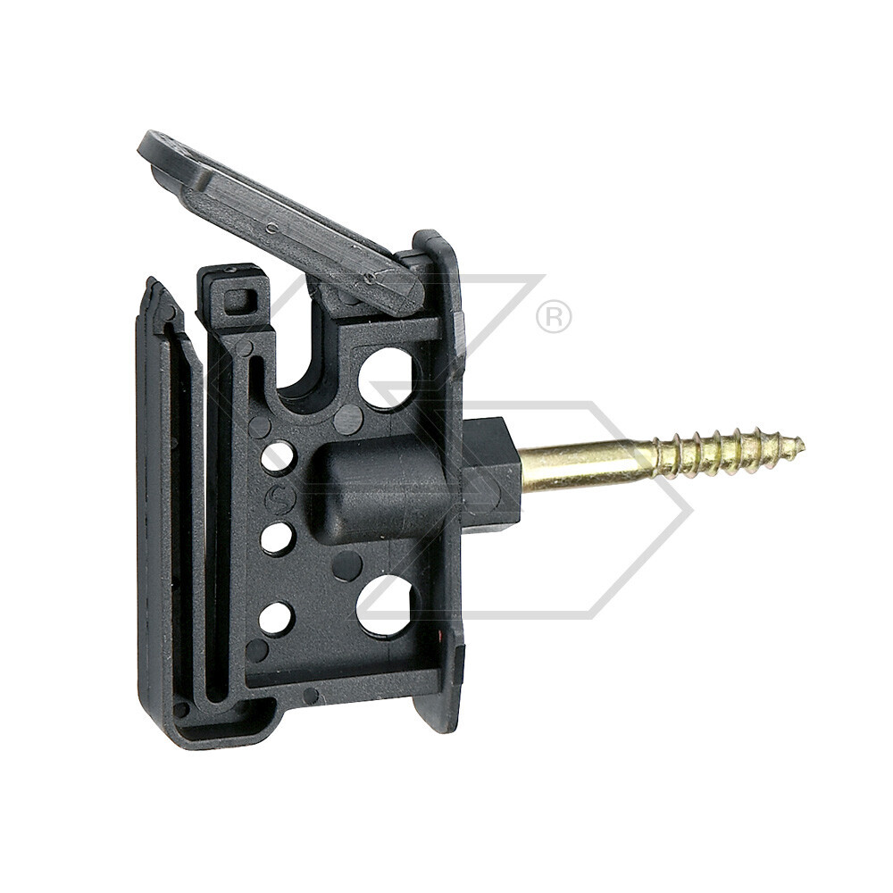 Isolatore a clip per nastro e corda con supporto in metallo Isolatore a clip per nastro e corda con supporto in metallo