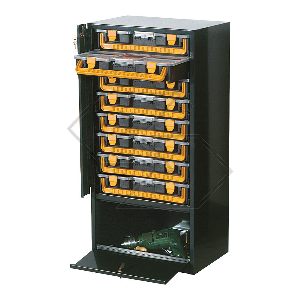 Mobiletto con valigette e contenitori 8 valigette Mobiletto con valigette e contenitori 8 valigette