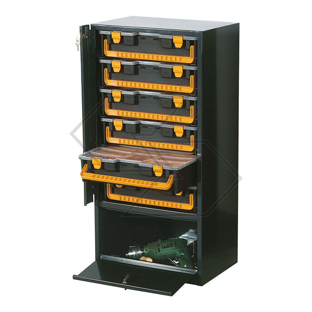 Mobiletto con valigette e contenitori 6 valigette Mobiletto con valigette e contenitori 6 valigette