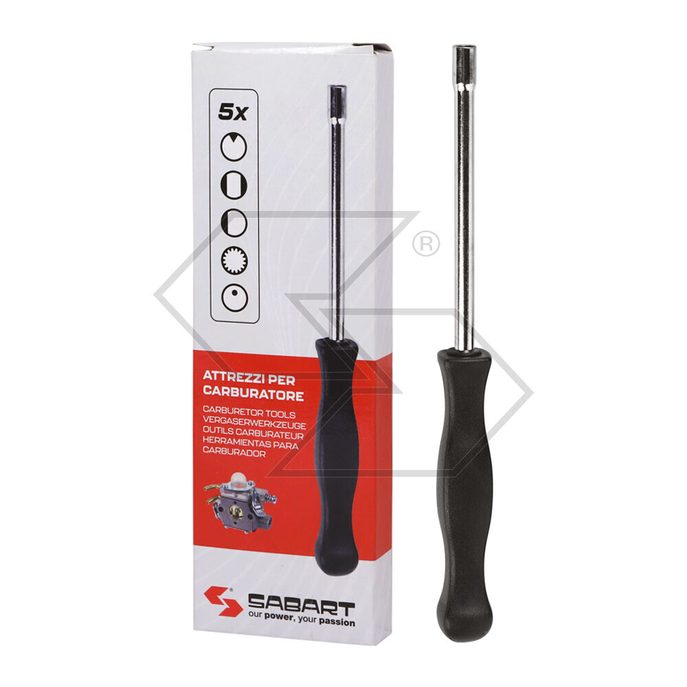 Kit attrezzi taratura carburatore 5 pezzi