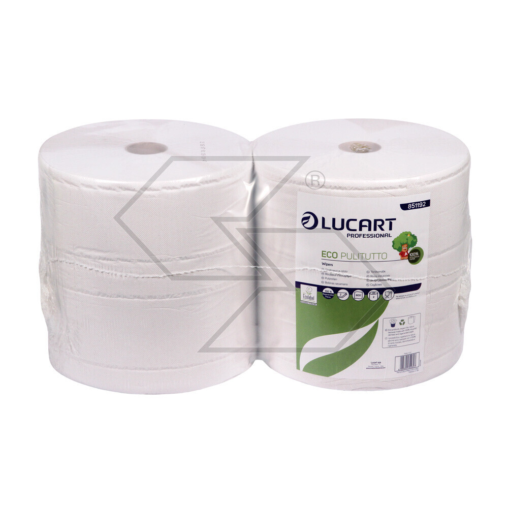 Carta doppio strato set 2 rotoli - 800 strappi - 26x25 cm Carta doppio strato set 2 rotoli - 800 strappi - 26x25 cm