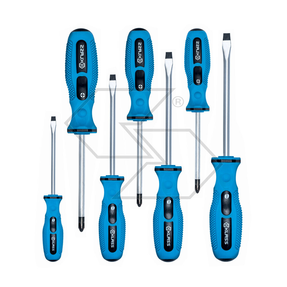 Set Of 7 Screwdrivers In Case