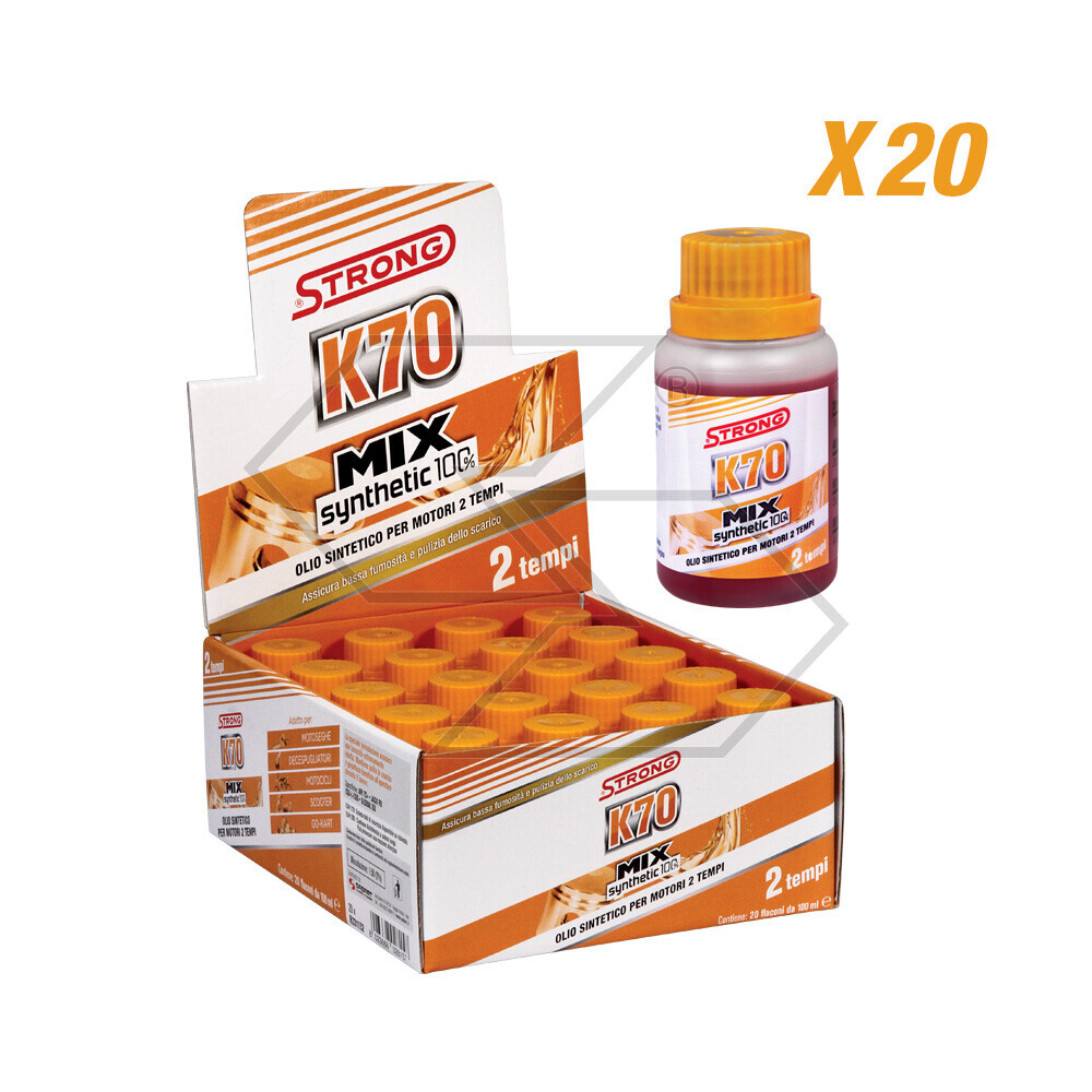 Strong Synthetic Synthetic Mix K70 Oil For 2-stroke Engines - 20 Pcs Of 100 Ml Strong Synthetic Synthetic Mix K70 Oil For 2-stroke Engines - 20 Pcs Of 100 Ml