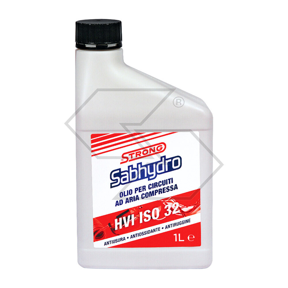 Olio Strong Sabhydro per circuiti ad aria compressa HVI ISO 32 - 1 litro Olio Strong Sabhydro per circuiti ad aria compressa HVI ISO 32 - 1 litro