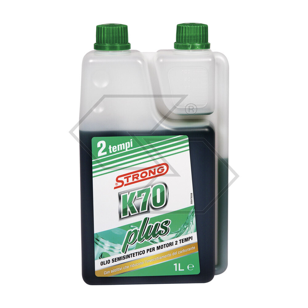 Strong K70 Plus Semi-synthetic Oil For 2-stroke Engines - 1 Liter With Dispenser Strong K70 Plus Semi-synthetic Oil For 2-stroke Engines - 1 Liter With Dispenser