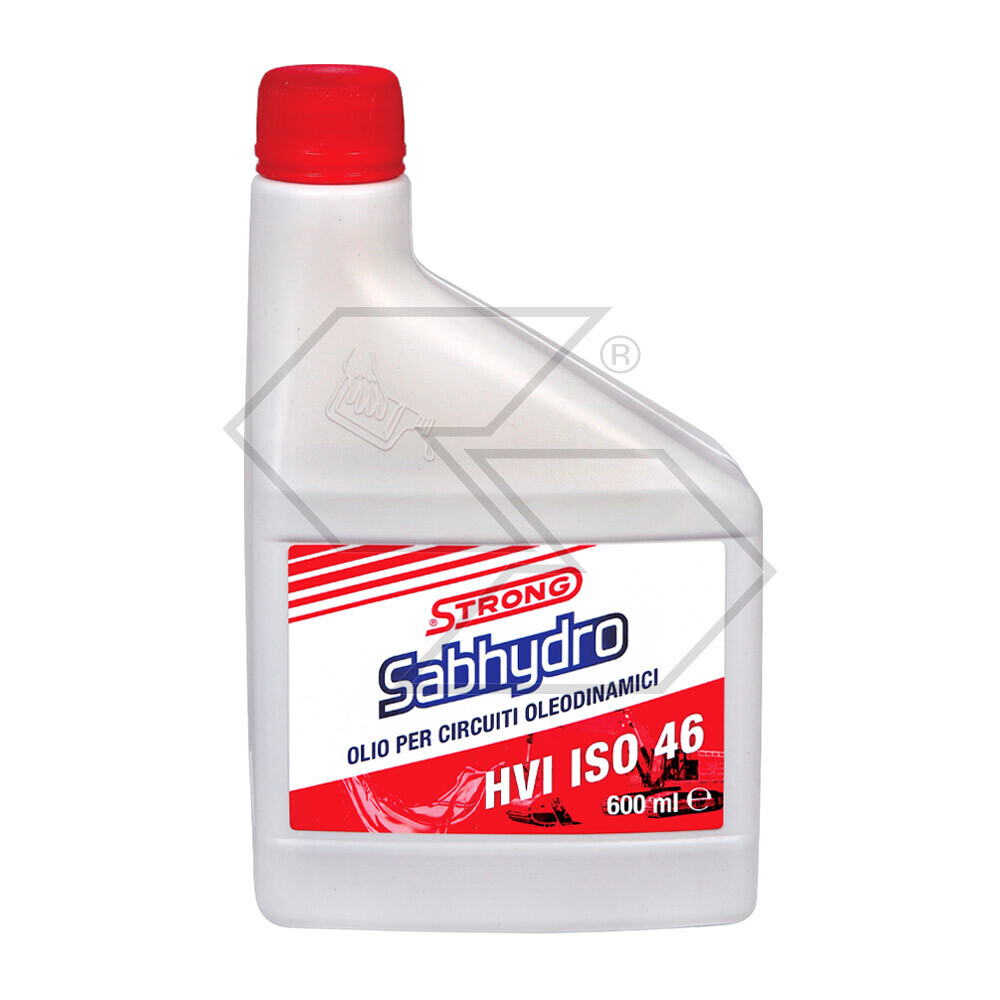 Olio Strong Sabhydro per circuiti idraulici HVI ISO 46 - 600 ml Olio Strong Sabhydro per circuiti idraulici HVI ISO 46 - 600 ml