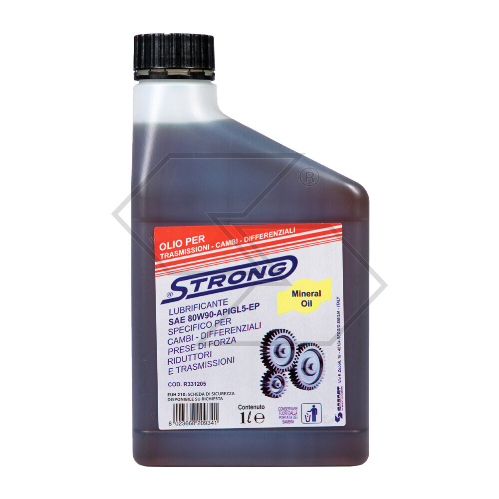 Strong Oil For Transmissions, Gearboxes And Differentials Sae 80w90 - 1 Liter Strong Oil For Transmissions, Gearboxes And Differentials Sae 80w90 - 1 Liter