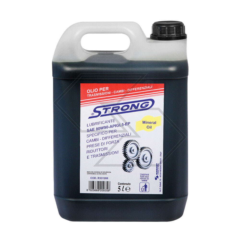 Strong Oil For Transmissions, Gearboxes And Differentials Sae 80w90 - 5 Liters Strong Oil For Transmissions, Gearboxes And Differentials Sae 80w90 - 5 Liters