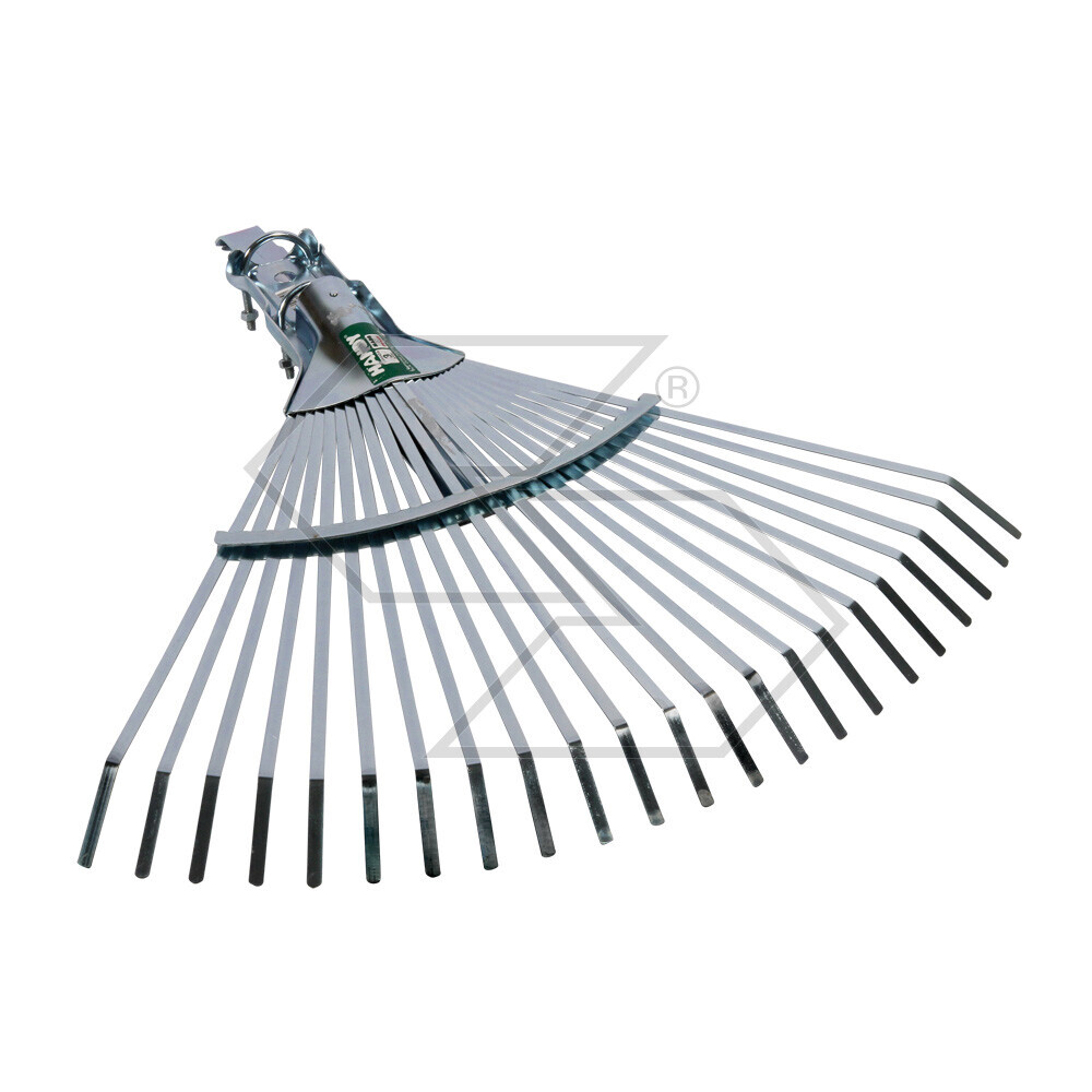 22-tooth Steel Broom With Clamp Attachment