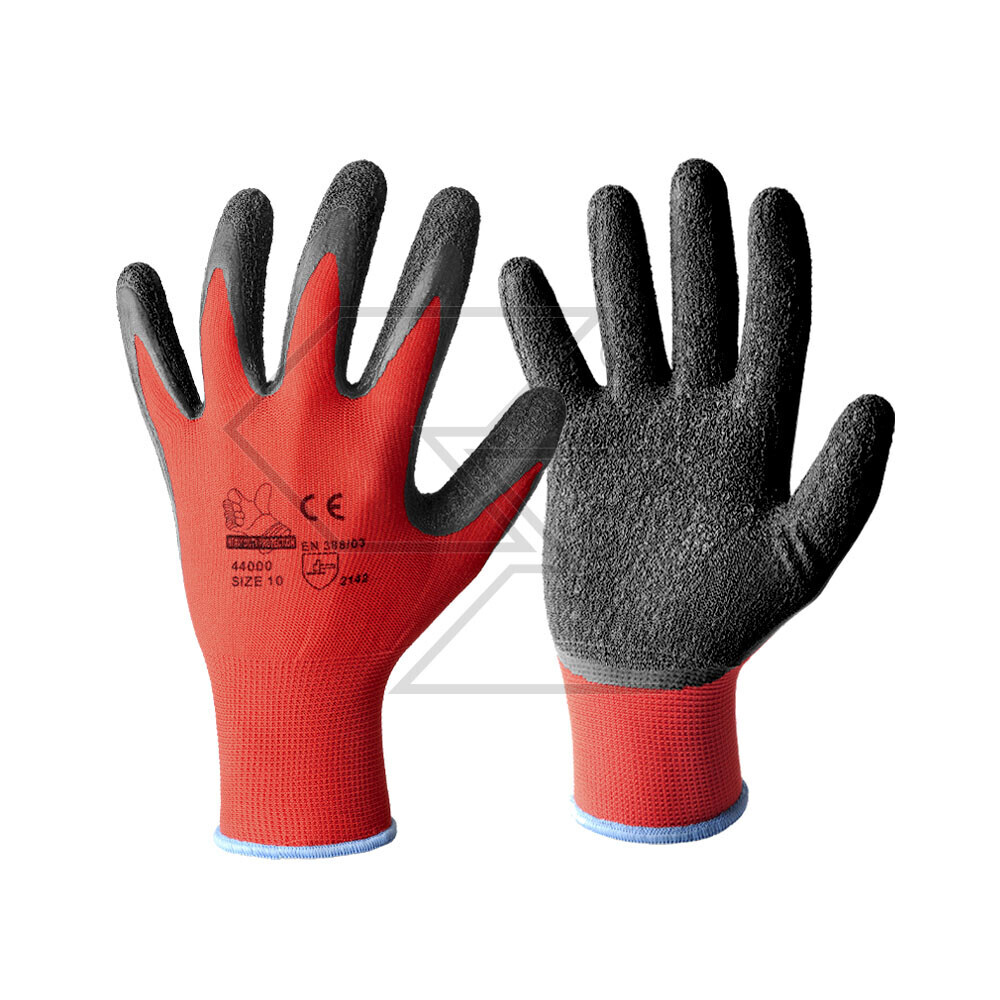 Work Glove Coated With Latex Crinkle - Size M
