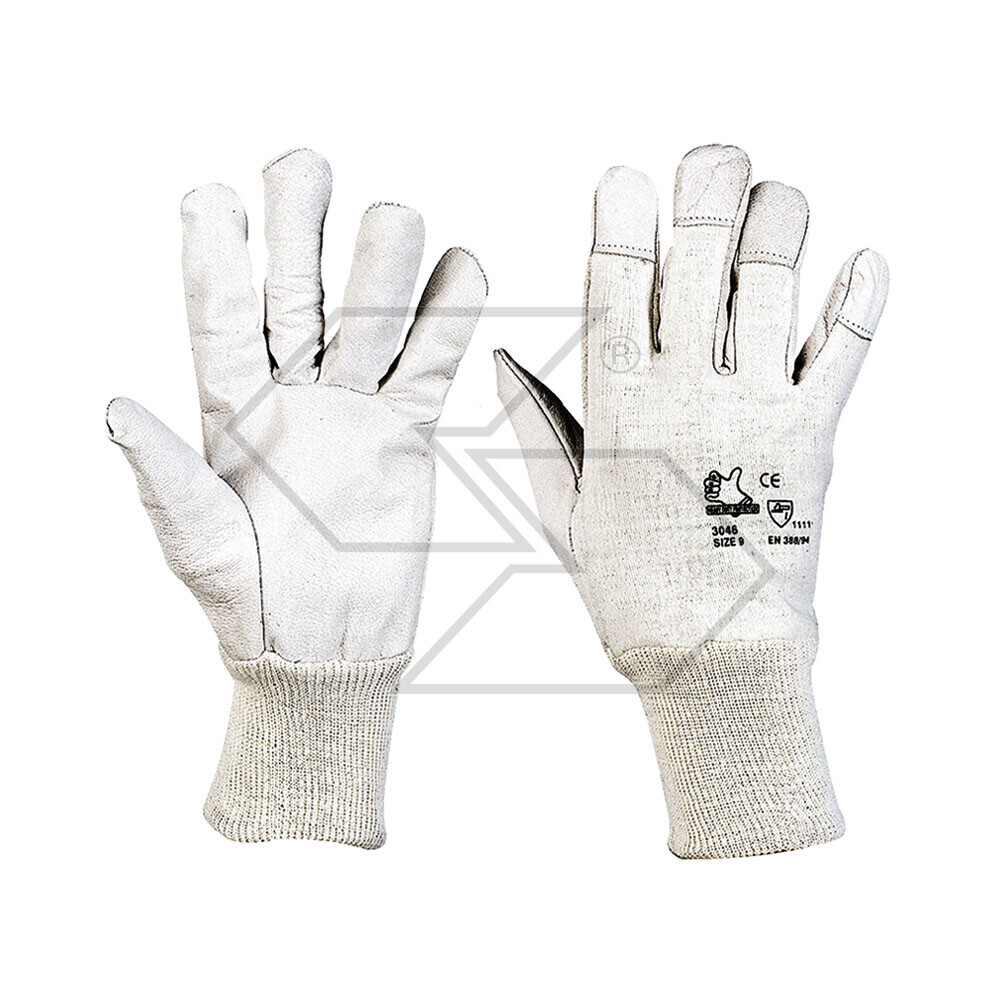 Goat Grain Leather Work Glove - Size M