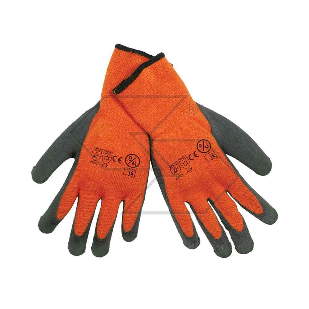 Latex Coated Winter Work Glove - Size Xl