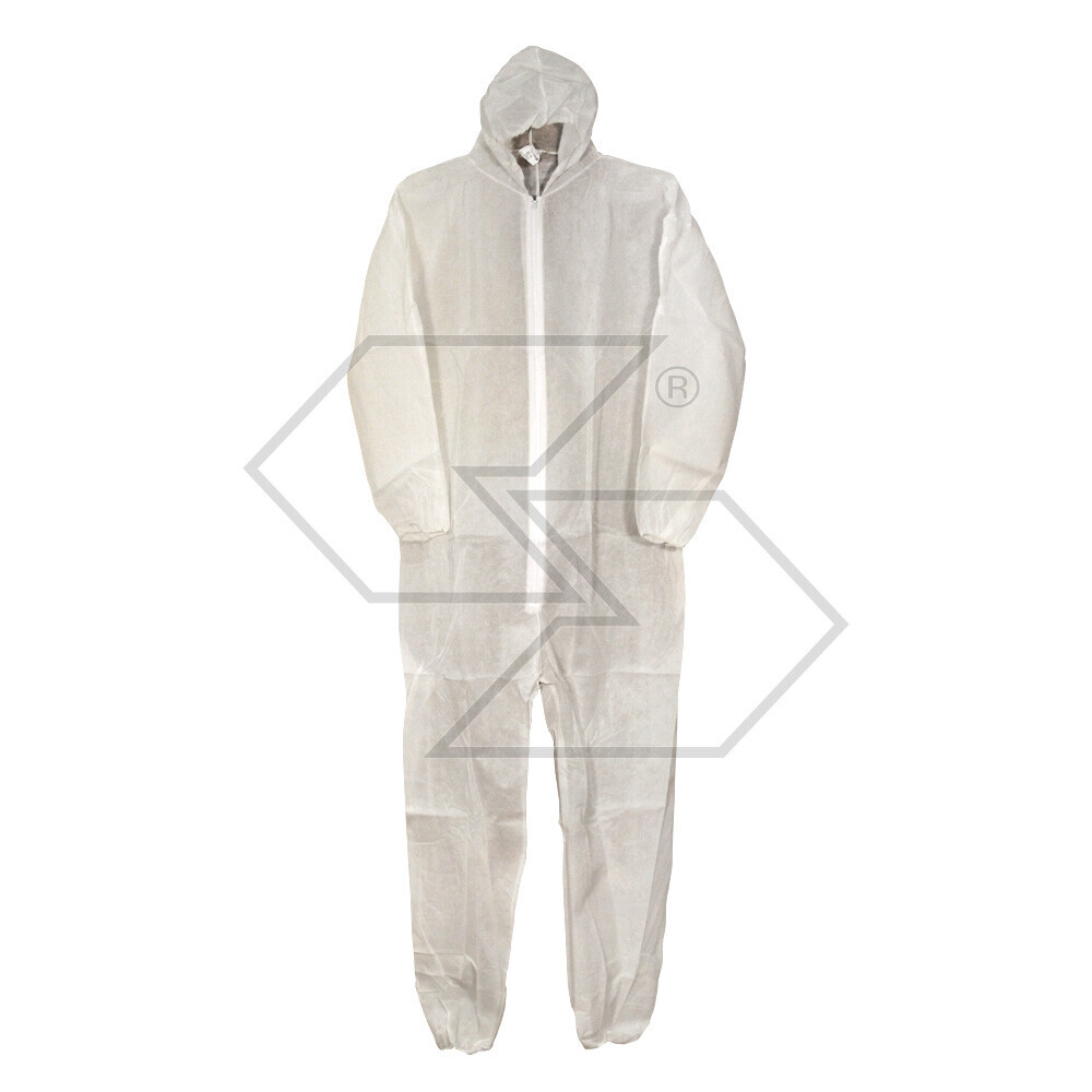 Disposable Polypropylene Suit - Size L Disposable Polypropylene Suit - Size L