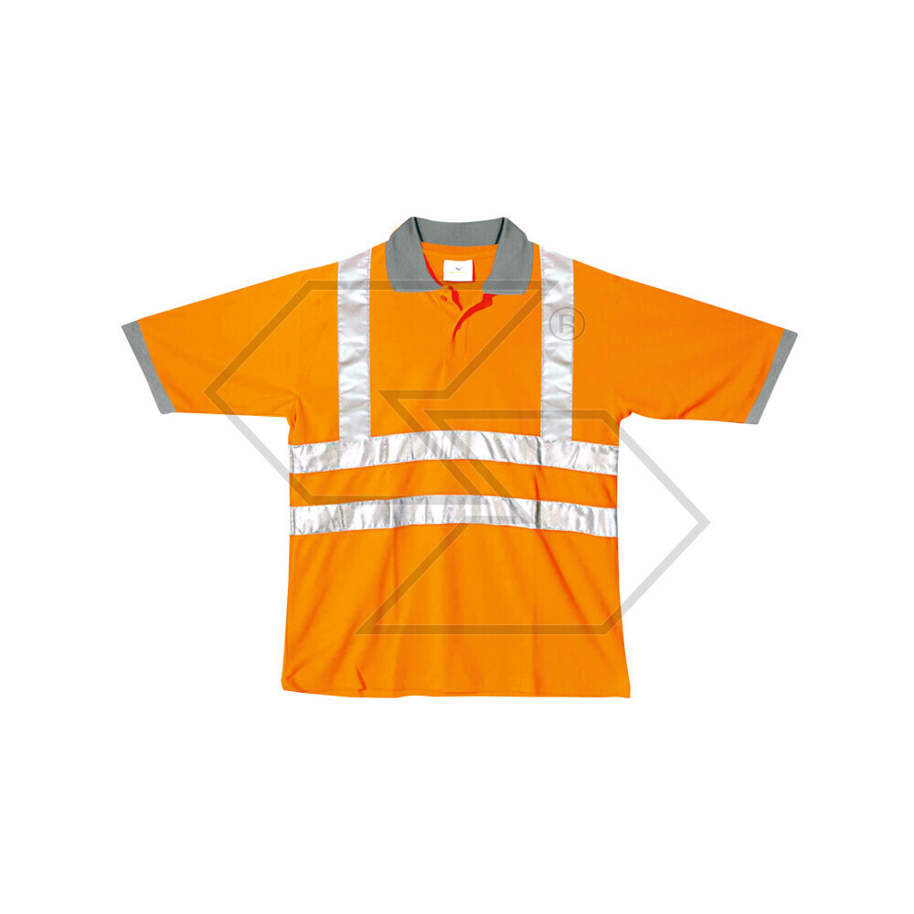 High Visibility Orange Polo Tg. The