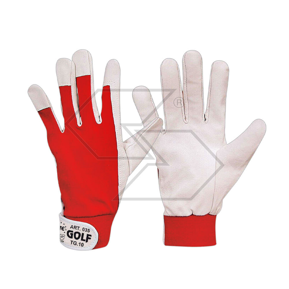 Work Glove In Pig Grain Leather And Fabric - Size Xl