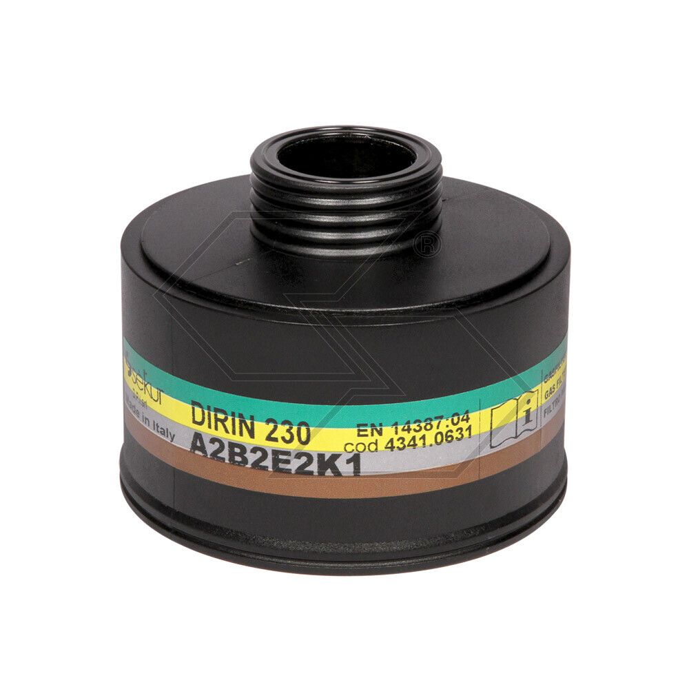 Filtro Dirin 230 A2-B2-E2-K1 antigas polivalente Filtro Dirin 230 A2-B2-E2-K1 antigas polivalente
