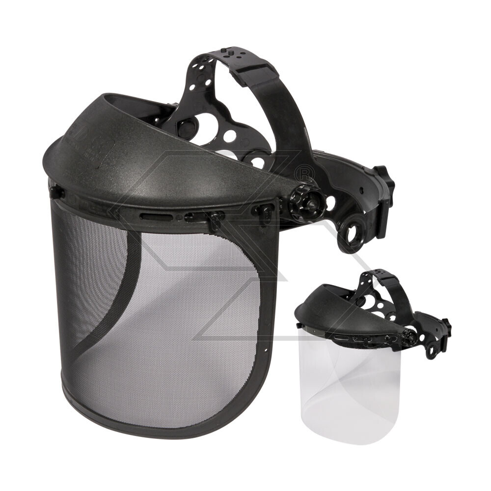 Visiere protettive in rete + policarbonato professionali Visiere protettive in rete + policarbonato professionali