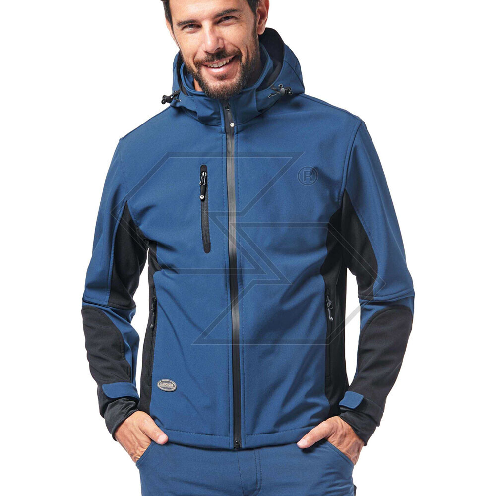 Giacca in Softshell blu Logica tg. S Giacca in Softshell blu Logica tg. S