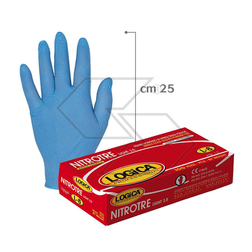 Guanto monouso in nitrile tg. M Guanto monouso in nitrile tg. M