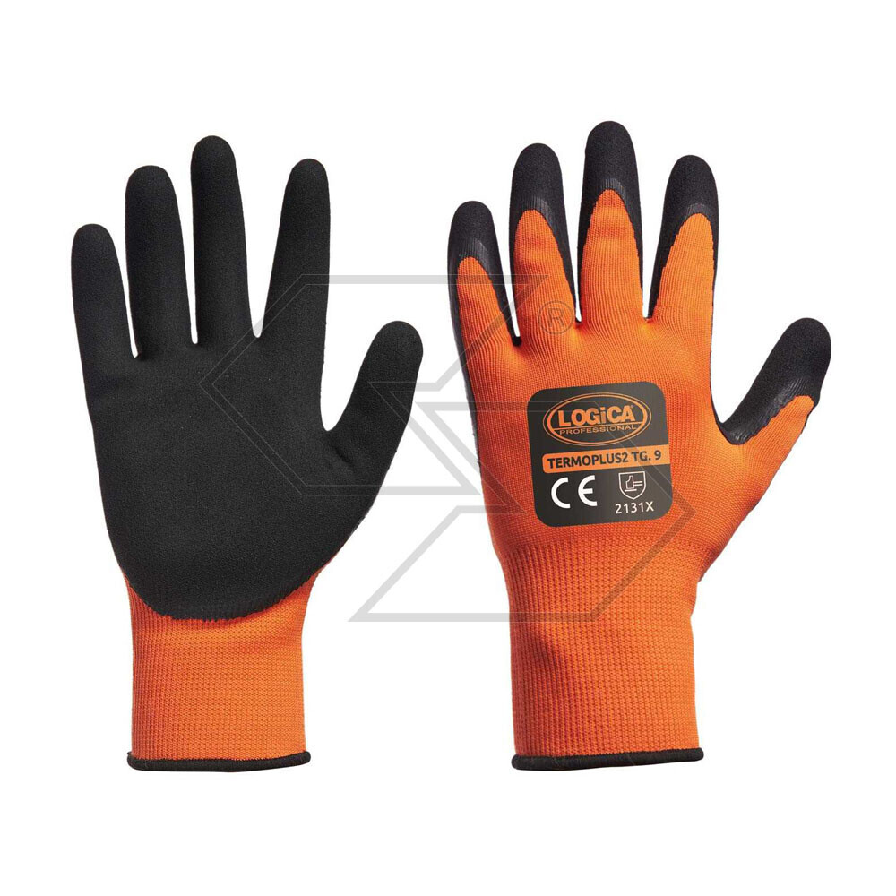 Guanto da lavoro invernale spalmato lattice tg.9