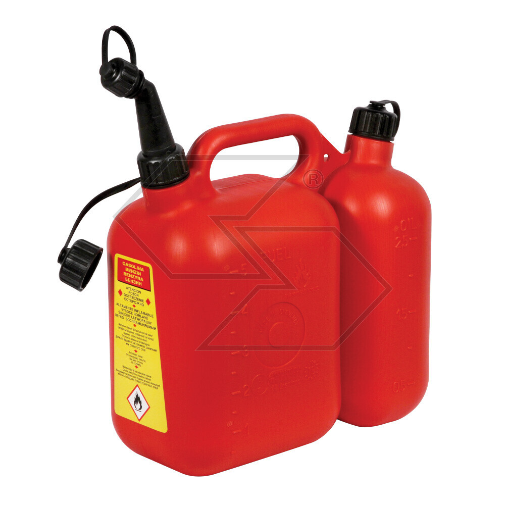Tanica rossa professionale doppio uso 5+2,5 litri Tanica rossa professionale doppio uso 5+2,5 litri
