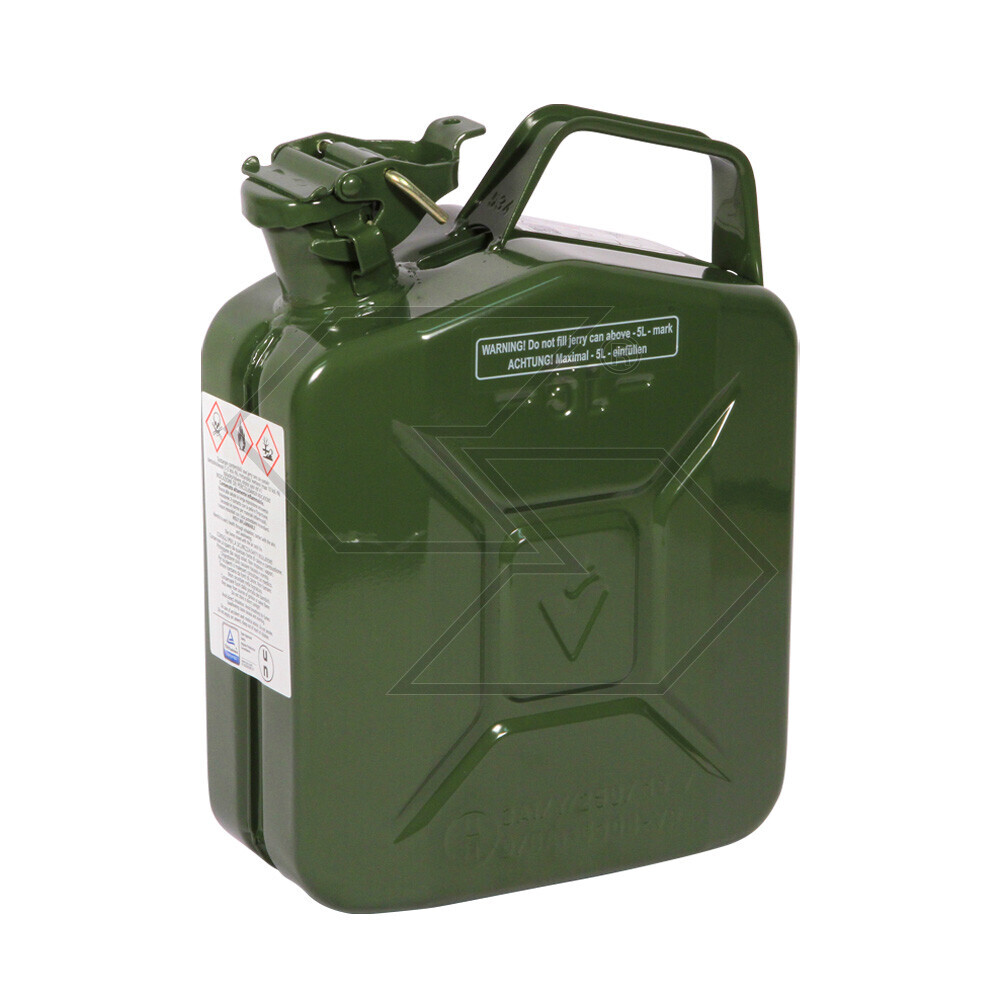 Tanica professionale in acciaio per carburante 5 litri Tanica professionale in acciaio per carburante 5 litri
