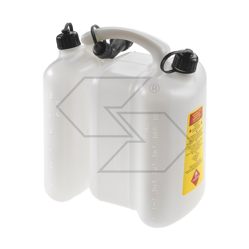 6 + 3 Liter Professional Double Use White Tank