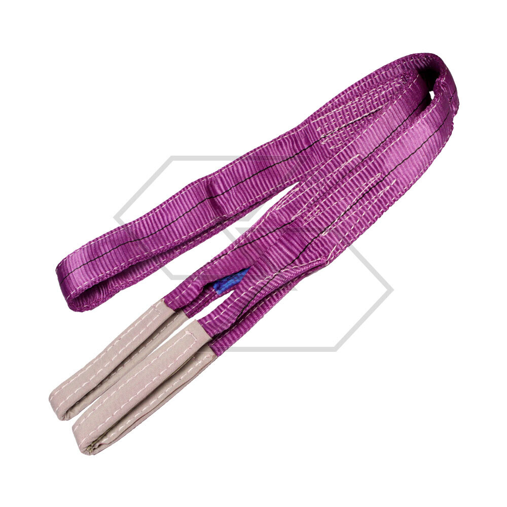 Braca piatta in poliestere con asole 4 m x 50 mm Braca piatta in poliestere con asole 4 m x 50 mm