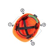 Waipoua Helmet For Forest Protection Complete With Headphones And Mesh Visor