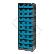 Open Metal Wardrobe With 30 Drawers