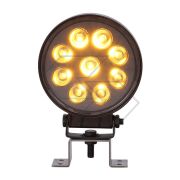 Faro lavoro 9 led doppia luce 22W tondo