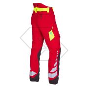 AT4010 RE/YE - Pantalone antitaglio Breatheflex Classe 1 (20 ms) - Rosso - Taglia M (Regular)