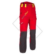 AT4010 RE/YE - Pantalone antitaglio Breatheflex Classe 1 (20 ms) - Rosso - Taglia M (Regular)