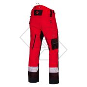 AT4080 RE - Pantalone antitaglio Deep Forest Classe 1 (20 ms) - Rosso - Taglia 2XL (Regular)