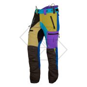 AT4060 MULTI - Pantaloni antitaglio Breatheflex Pro Classe 1 (20 ms) - Multi colore pastello - Taglia M (Regular)