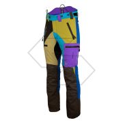 AT4060 MULTI - Pantaloni antitaglio Breatheflex Pro Classe 1 (20 ms) - Multi colore pastello - Taglia XL (Regular)