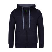 AT5020 BK - Felpa con cappuccio full-zip - Nero - Taglia L