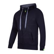 AT5020 BK - Felpa con cappuccio full-zip - Nero - Taglia L