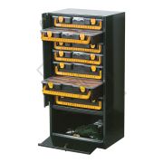 Mobiletto con valigette e contenitori 3 + 4 valigette