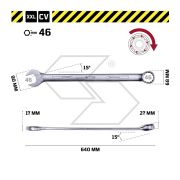 Long Combination Wrench 46 Mm Wgb - 2344603