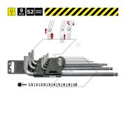 Set Of 9 Pieces Wgb Round Head Allen Key - 6240803
