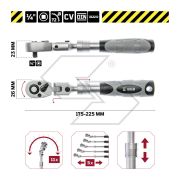 1/4' Reversible Extendable Ratchet 175-225 Wgb - 5110003