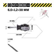Slotted Screwdriver 6x38 Wgb - 5730613