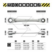 Multiprof Ratchet Wrench 8-13 - 29408133