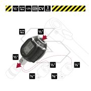 Inserto dinamometrico 40-200 Nm  Attacco 1/2
